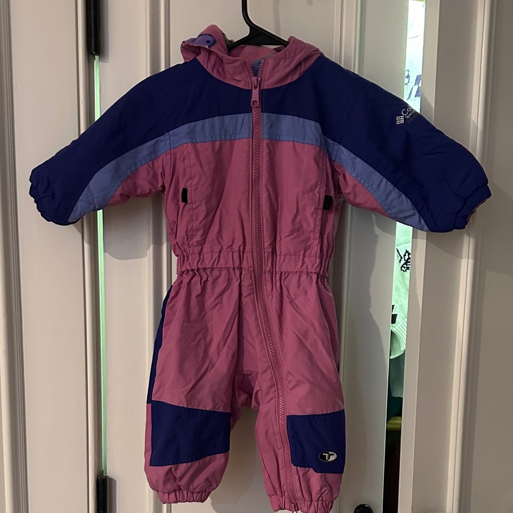 Kids Columbia Pink and Blue Snowsuit